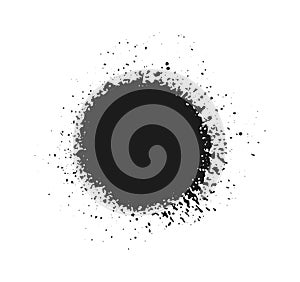 Spray paint. Splatter texture. Vector drip stain grunge element. Vector graffiti messi. Ink brush photo
