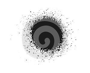 Spray paint. Splatter texture. Vector drip stain grunge element. Vector graffiti messi. Ink brush photo