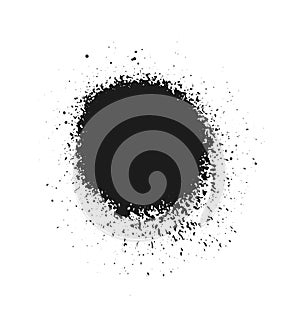 Spray paint. Splatter texture. Vector drip stain grunge element. Vector graffiti messi. Ink brush photo