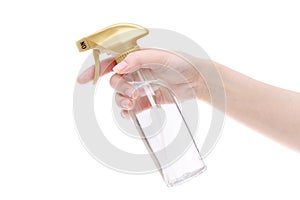 Spray perfume plastic bottle