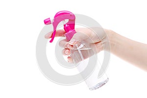 Spray perfume plastic bottle