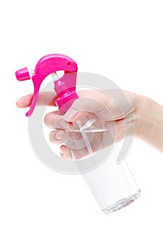 Spray perfume plastic bottle