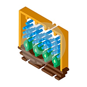 Spray Plant Tool isometric icon vector illustration