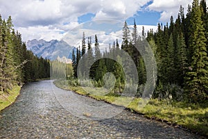 Spray River in the Canadian Rockies