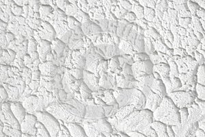 Sprayed white plaster