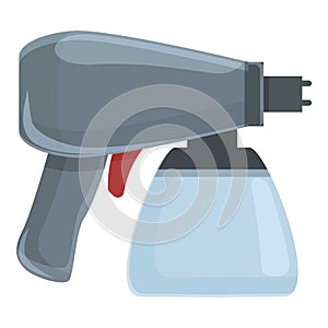 Sprayer compressor icon cartoon vector. Paint gun