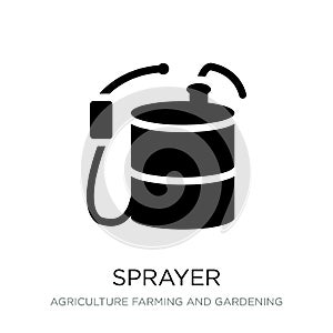 sprayer icon in trendy design style. sprayer icon isolated on white background. sprayer vector icon simple and modern flat symbol
