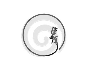 spraygun vector icon illustration design