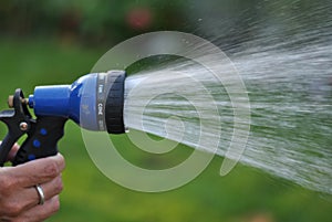 Spraying Garden Hose photo