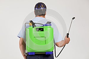 Spraying insects- pest control