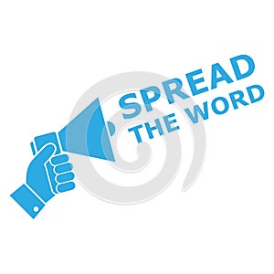Spread the Word Share Information Bullhorn Megaphone