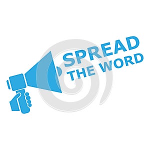 Spread the Word Share Information Bullhorn Megaphone