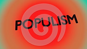 Spreading populist ideologies and biased misinformation around the world 4k animation