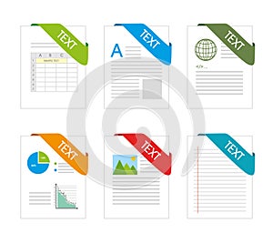 Spreadsheet design, vector illustration.