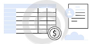 Financial Data Management with Spreadsheet, User ID, and Cloud Integration