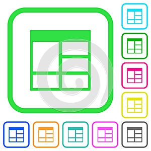 Spreadsheet vertically merge table cells vivid colored flat icons