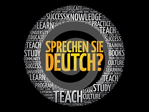 Sprechen Sie Deutch? (Do you speak German photo
