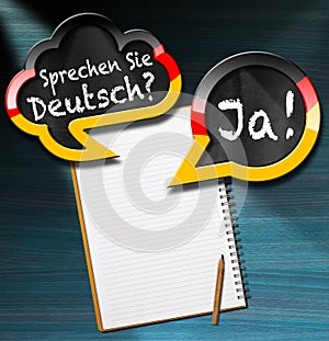 Sprechen Sie Deutsch - Speech Bubbles photo