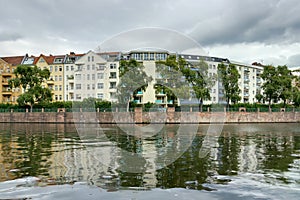 Spree embankment. Berlin