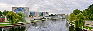 Spree river and Federal Chancellery, Berlin, Germany photo