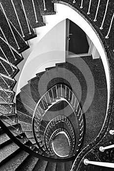 Sprial staircase forming a beautiful tulip pattern