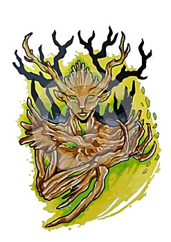 Spriggan a legendary creature from Cornish faery lore