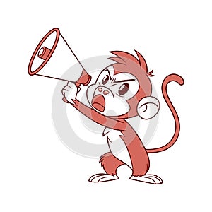 Sprightly Monkey Presenting a Story photo
