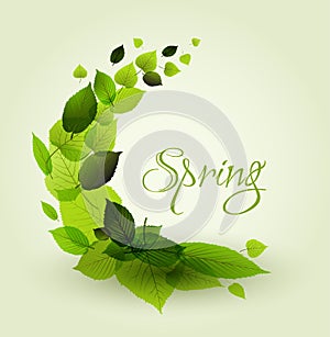 Spring abstract floral background