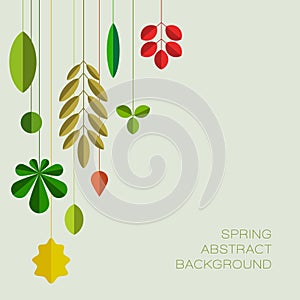 Spring abstract floral background with place for your text