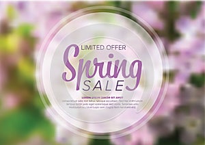 Spring abstract floral flyer