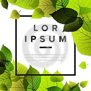 Spring abstract floral flyer