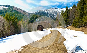 Spring alpine panorama