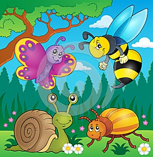 Spring animals and insect theme image 4