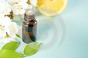 Spring aromatherapy with citrus and essential oils