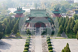 Spring and Autumn Tower Scenic Spot(Chunqiu Building). a famous historic site in Xuchang, Henan, China.