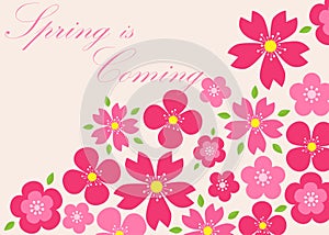 Spring background. Spring is coming. Vector illustration. eps 10