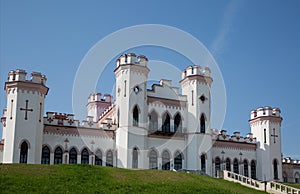 Kossovo castle in Belarus in May photo