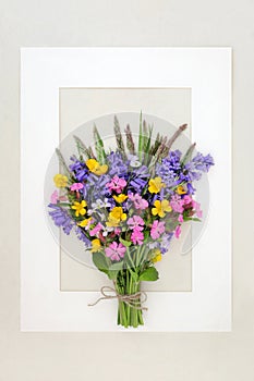 Spring Beltane Wildflower Bouquet of English Flowers