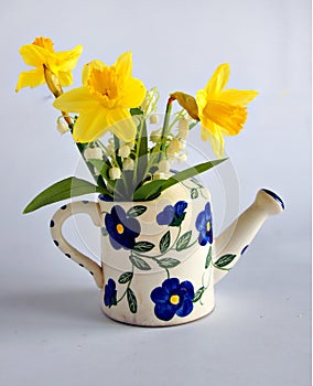 Spring bouquet with daffodils