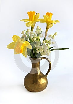 Spring bouquet with daffodils