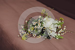 Spring bride`s bouquet