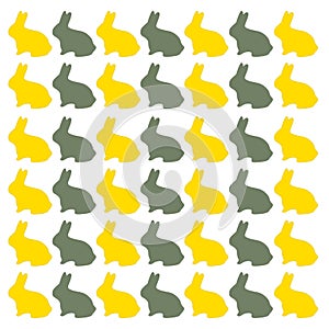 SPRING BUNNIES DESIGN PATTERN TEXTURE