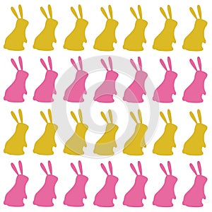 Spring Bunnies Spring Design Pattern Texture