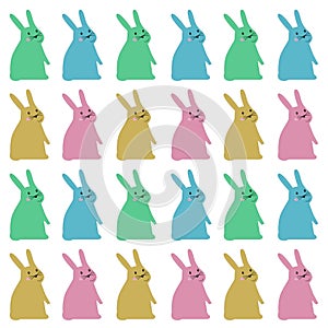 Spring Bunnies Spring Design Pattern Texture
