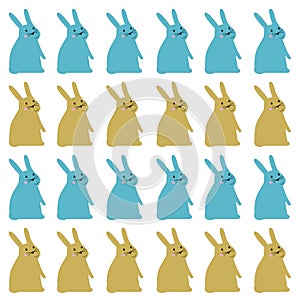 Spring Bunnies Spring Design Pattern Texture