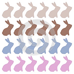 Spring Bunnies Spring Design Pattern Texture