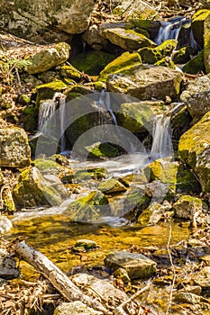 Spring Cascading Waterfalls