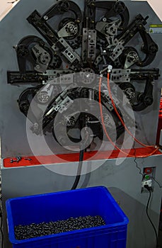 Spring coiling machine photo