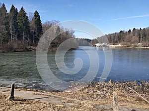 Spring cold day in Russia