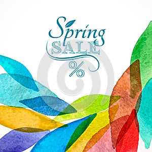 Spring color sale watercolor